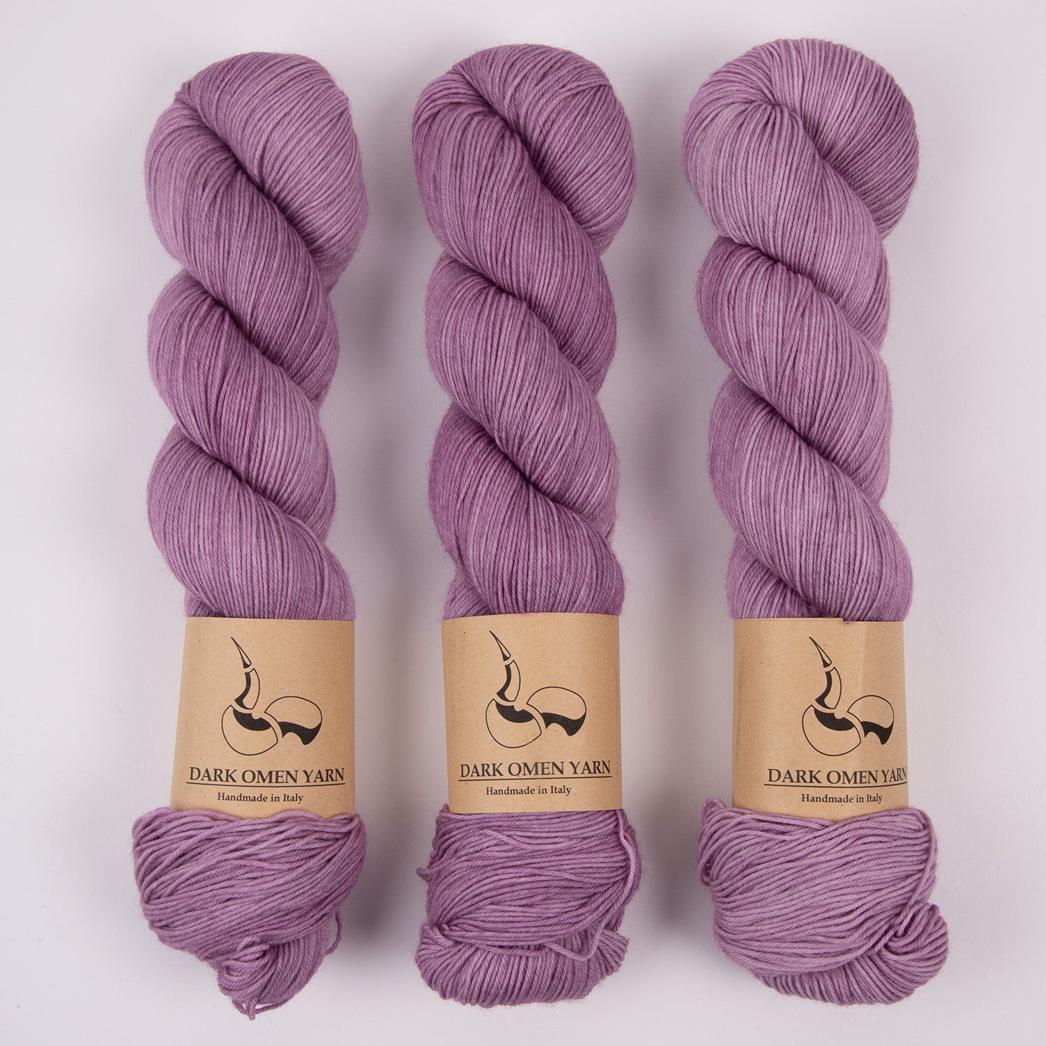Dark Omen Yarn MERINO SOCK - HALI Merino wool Nylon Fingering purple Yarn