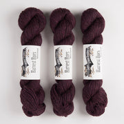 John Arbon Textiles HARVEST HUES WORSTED - ELDER Blue Faced Leicester Merino wool Worsted purple Yarn
