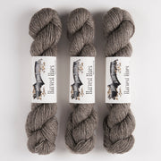 John Arbon Textiles HARVEST HUES WORSTED - SILVER BIRCH Blue Faced Leicester Merino wool Worsted grey Yarn