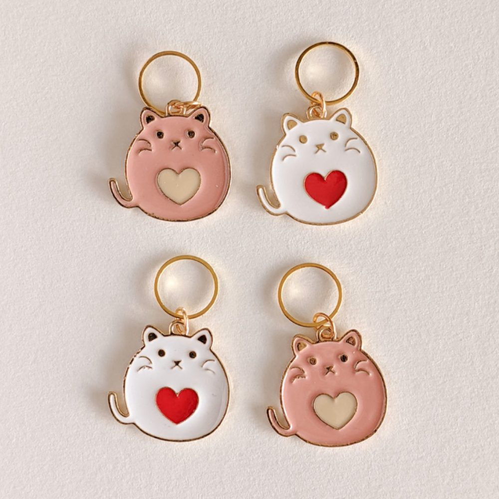 MARKER RINGS - HEART CATS