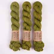 Life in The Long Grass LITLG DK TWIST - HEATHSTAR Merino wool DK green Yarn