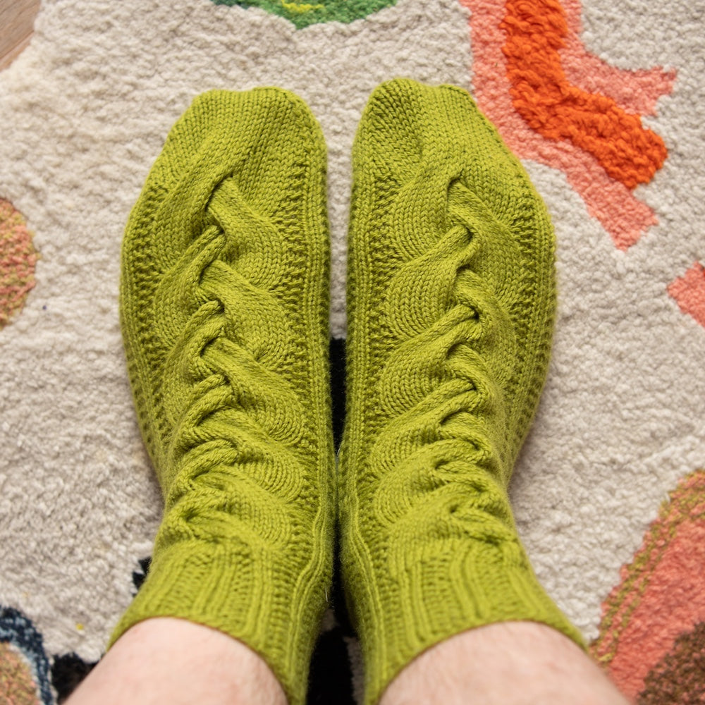 Billowing Braid Socks