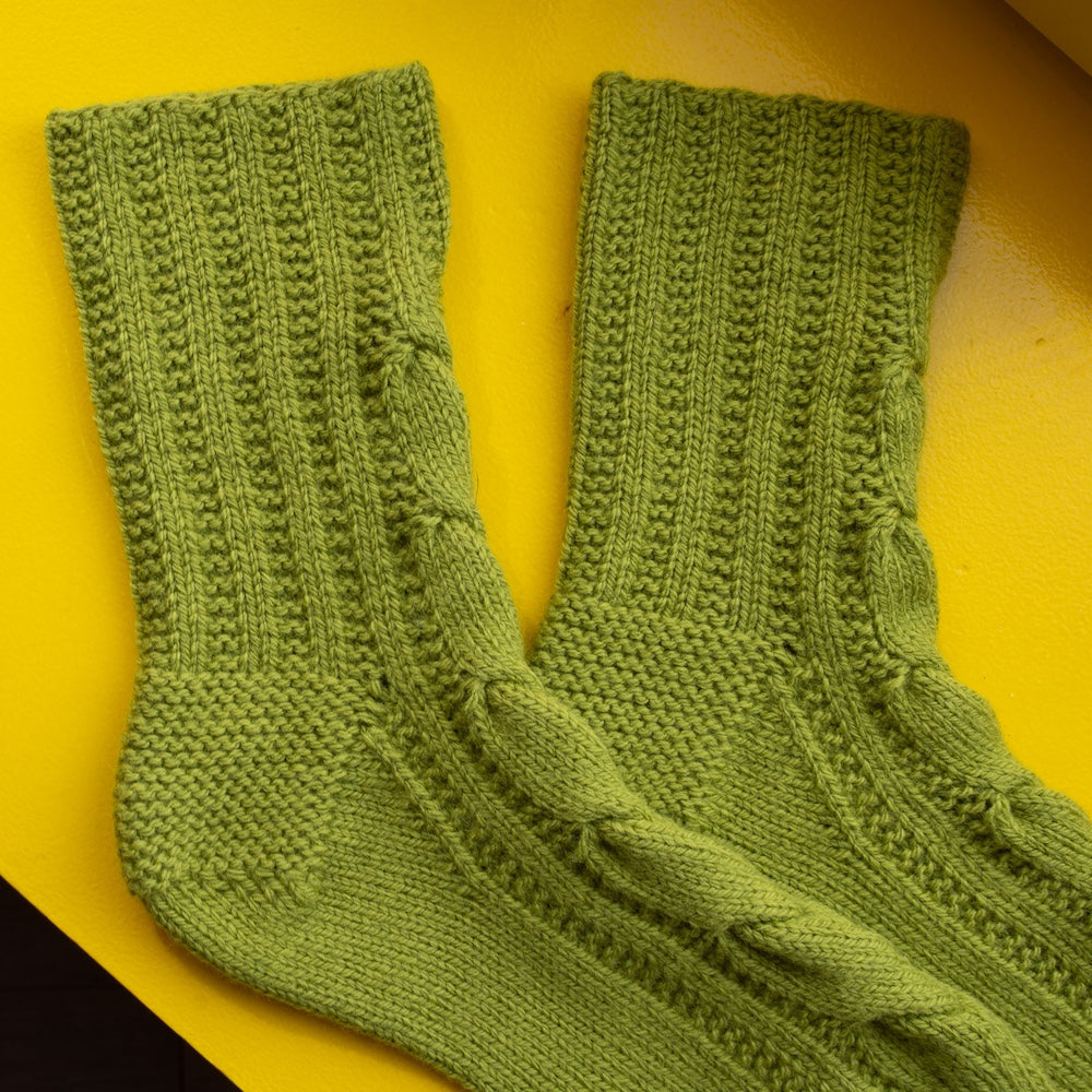 Billowing Braid Socks