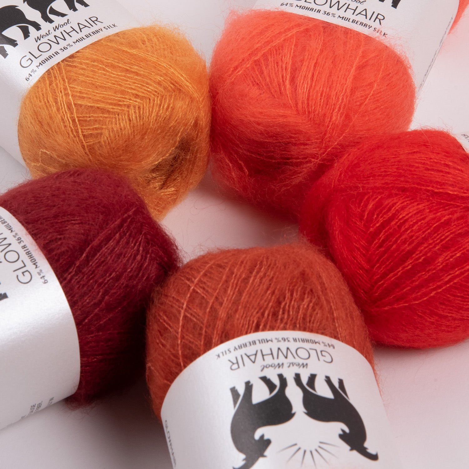 MOHAIR MIX - HOT TANGERINES