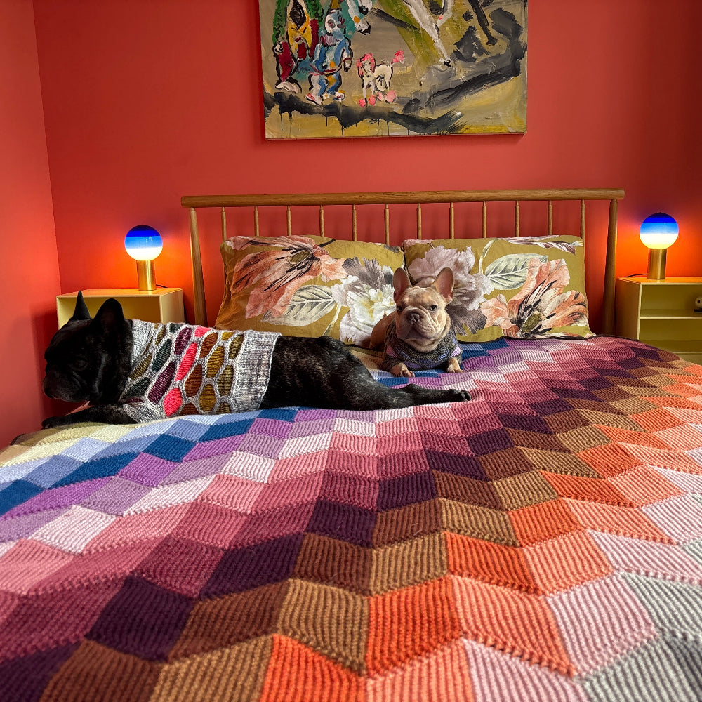 HVAMMSVÍK BLANKET - LANDSCAPE PARALLELOGRAMS