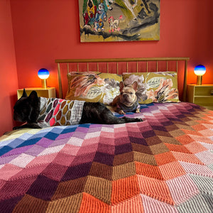 HVAMMSVÍK BLANKET - LANDSCAPE PARALLELOGRAMS