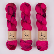 Dark Omen Yarn MERINO SOCK - HYPNOTIC Merino wool Nylon Fingering pink Yarn