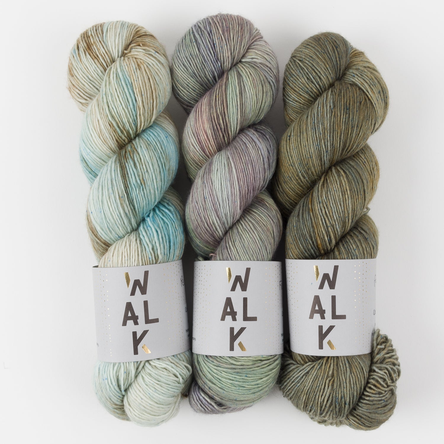WALK Collection ICY FROST Merino wool Fingering Quick Kits