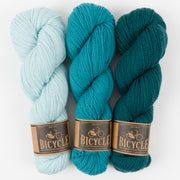 West Wool ICY TEAL Merino wool Fingering Quick Kits