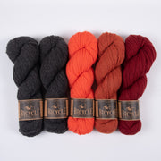 West Wool INSIDE THE VOLCANO Merino wool Fingering Quick Kits
