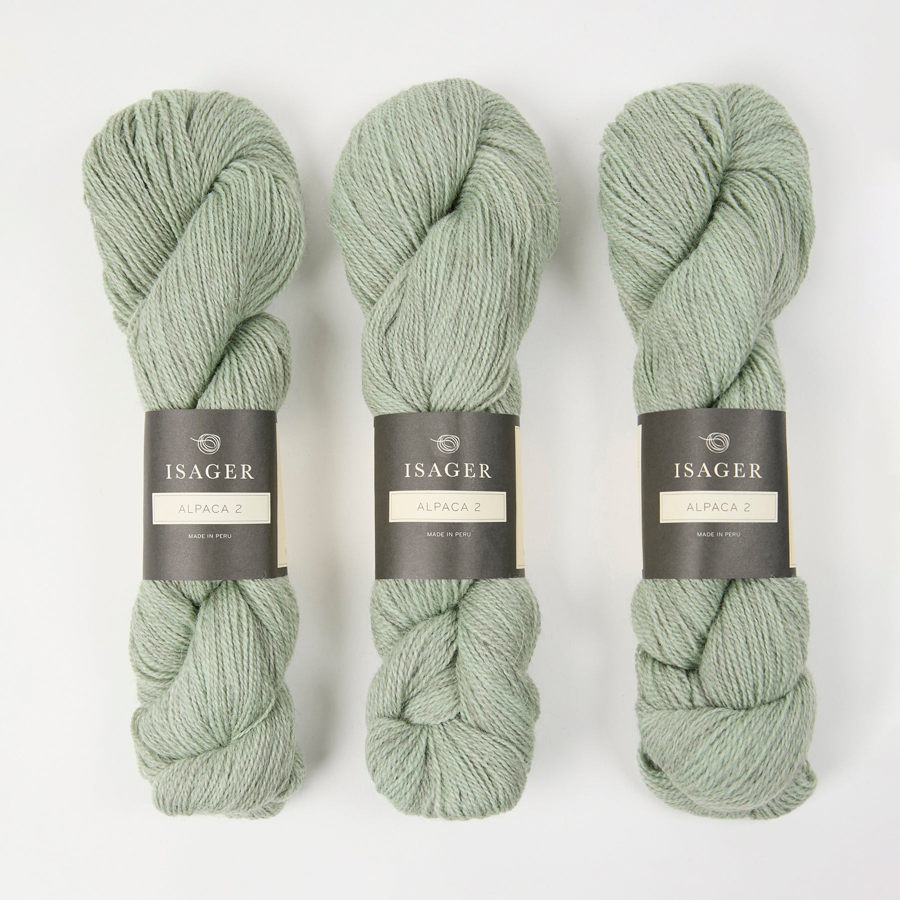 Isager ISAGER ALPACA 2 - 46 Alpaca Wool Fingering green Yarn