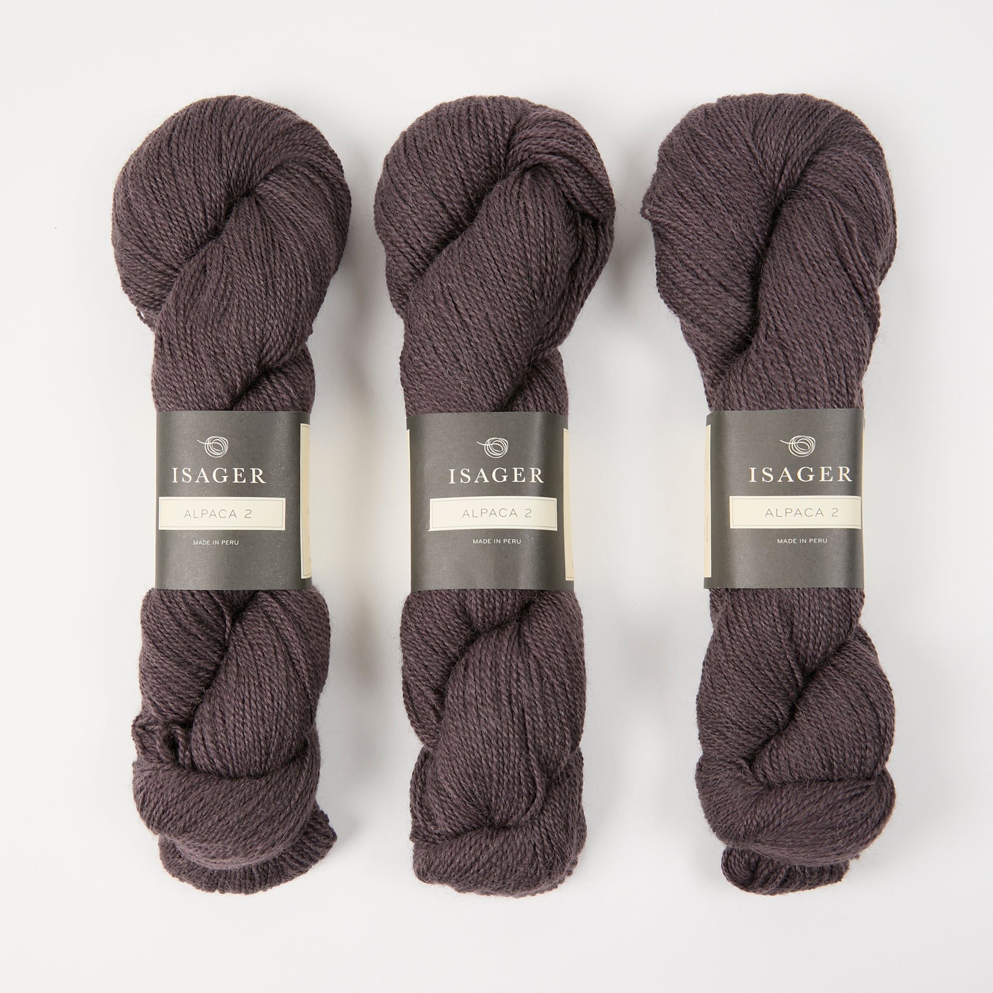 Isager ISAGER ALPACA 2 - 60 Alpaca Wool Fingering gray Yarn
