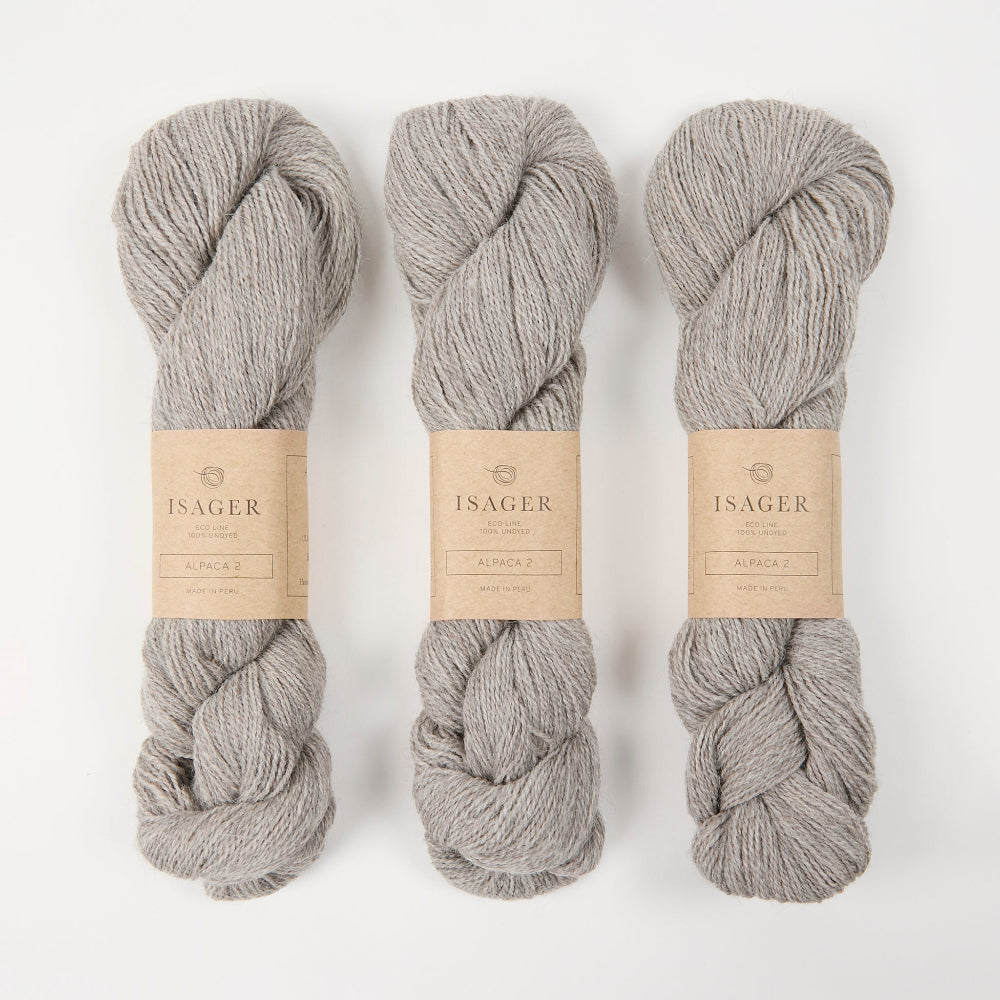 Isager ISAGER ALPACA 2 - E3s Alpaca Wool Fingering grey Yarn