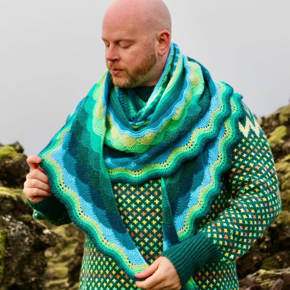 Westknits Patterns ICELANDSCAPE SHAWL PATTERN Westknits Pattern