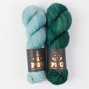 Punk Rock Unicorn IN THE TREE TOPS Merino wool Nylon Fingering Quick Kits