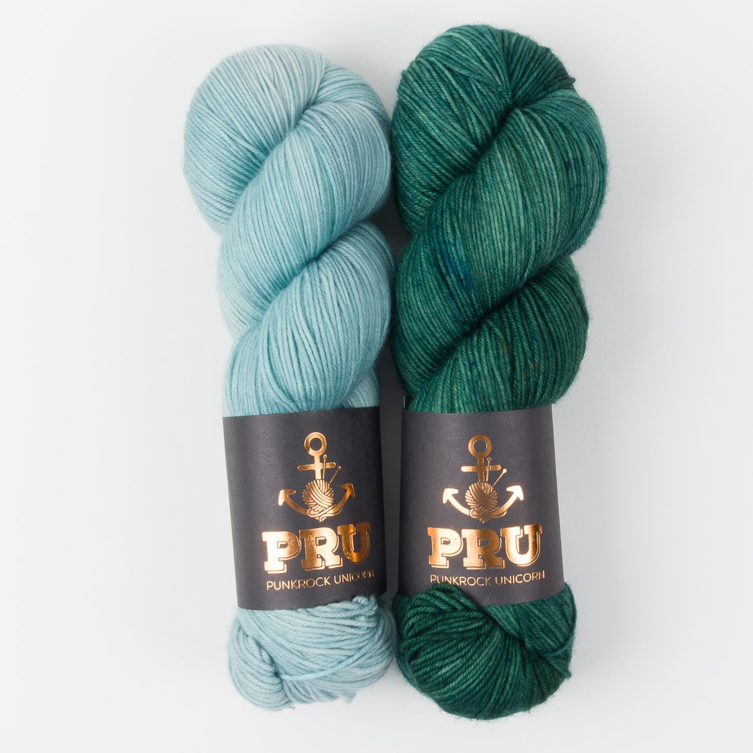Punk Rock Unicorn WESTKNITS KIT - IN THE TREE TOPS Merino wool Nylon Fingering blue green Westknits Kits
