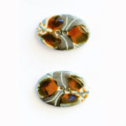 Incomparable Buttons BROWN OVAL BUTTONS Button