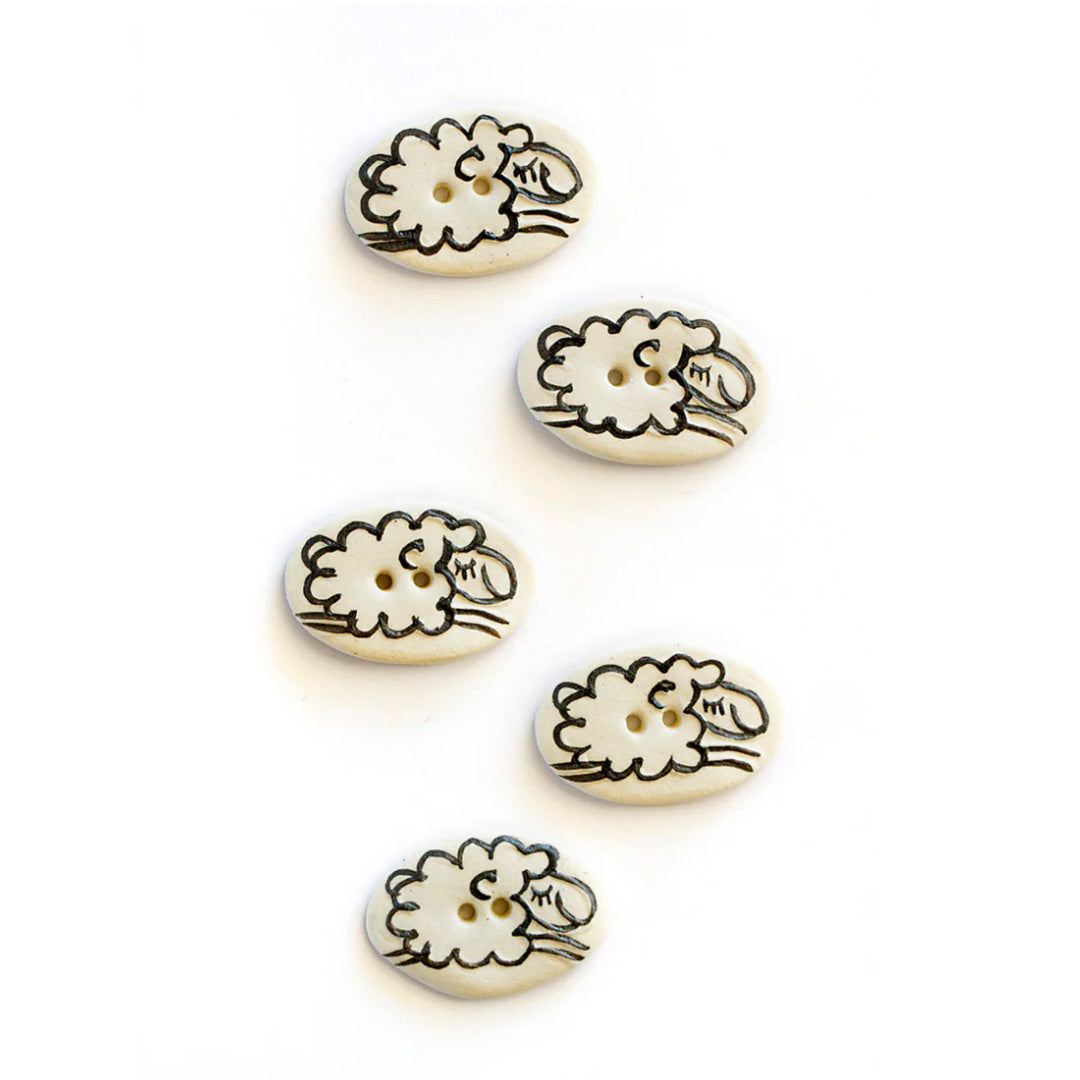 Incomparable Buttons LEAPING SHEEP BUTTONS Button