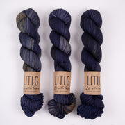 Life in The Long Grass LITLG DK TWIST - INTERSTELLAR Merino wool DK blue purple Yarn