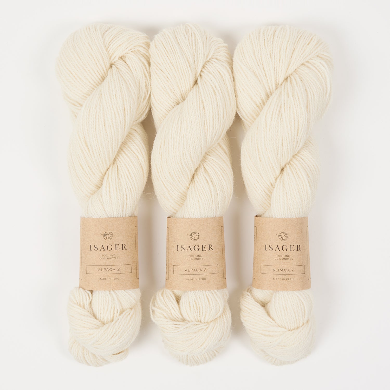 Isager ISAGER ALPACA 2 - E0 Alpaca Wool Fingering white Yarn