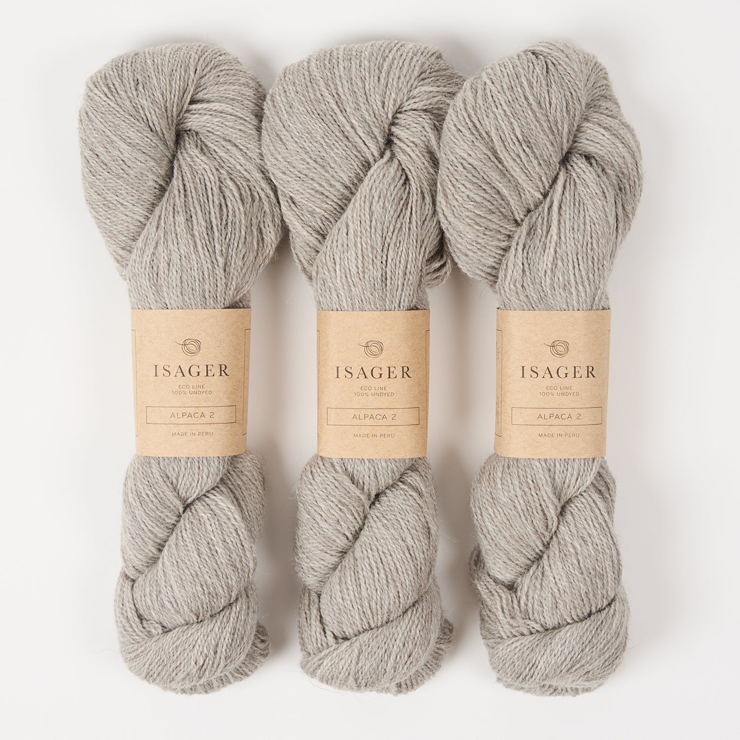 Isager ISAGER ALPACA 2 - E2s Alpaca Wool Fingering grey Yarn