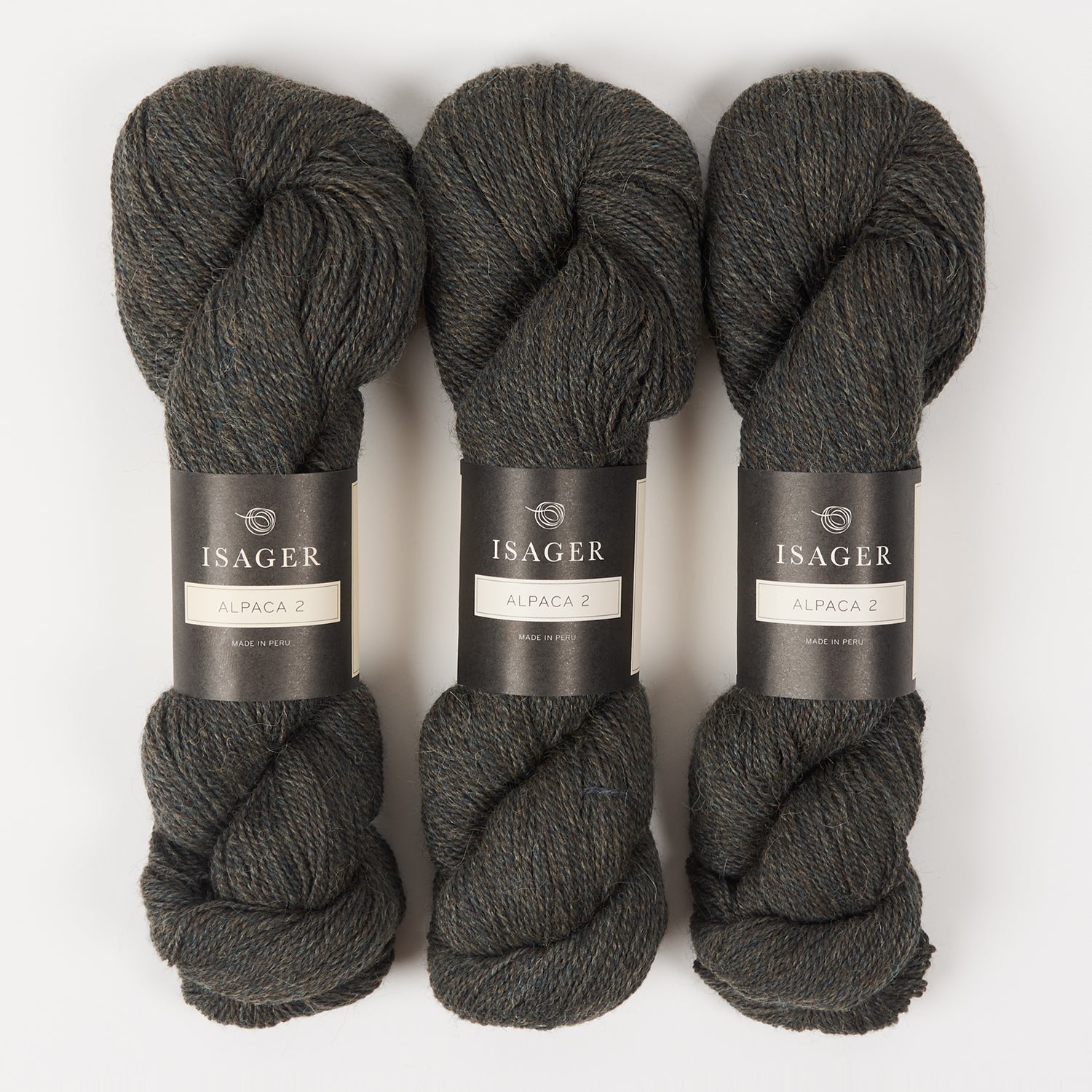 Isager ISAGER ALPACA 2 - FOREST Alpaca Wool Fingering grey Yarn