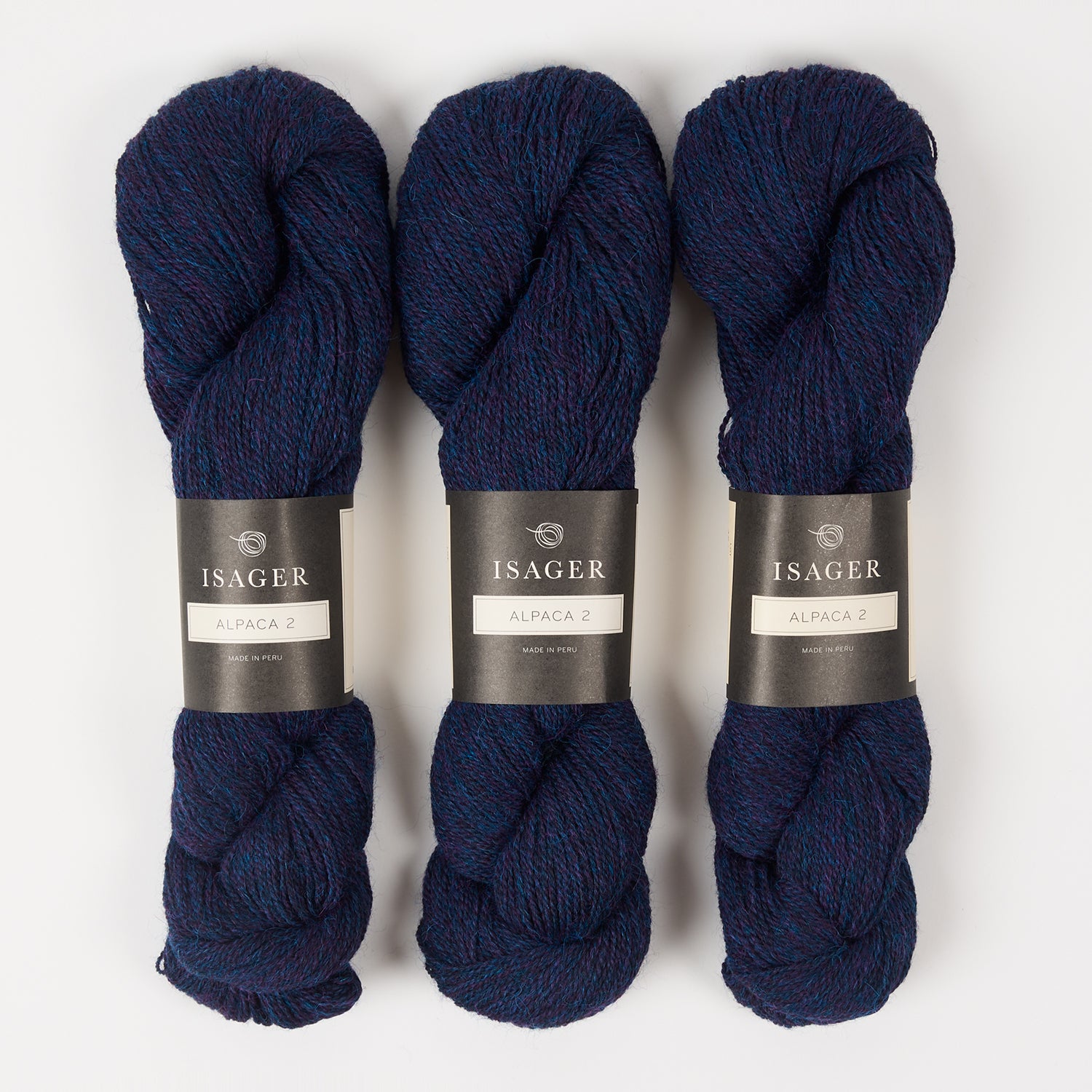 Isager ISAGER ALPACA 2 - MIDNIGHT Alpaca Wool Fingering blue multicolour Yarn