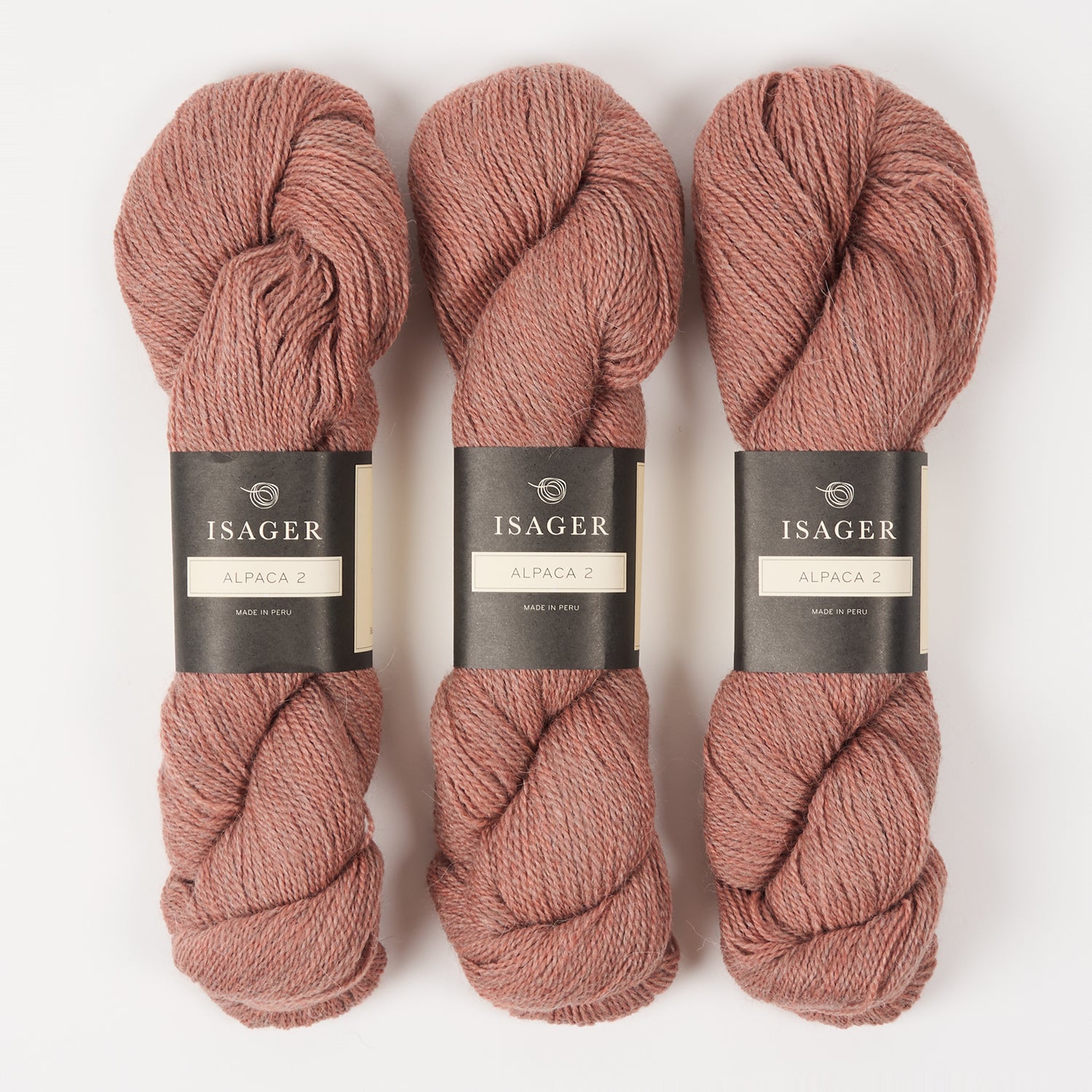 Isager ISAGER ALPACA 2 - PEACH Alpaca Wool Fingering pink Yarn