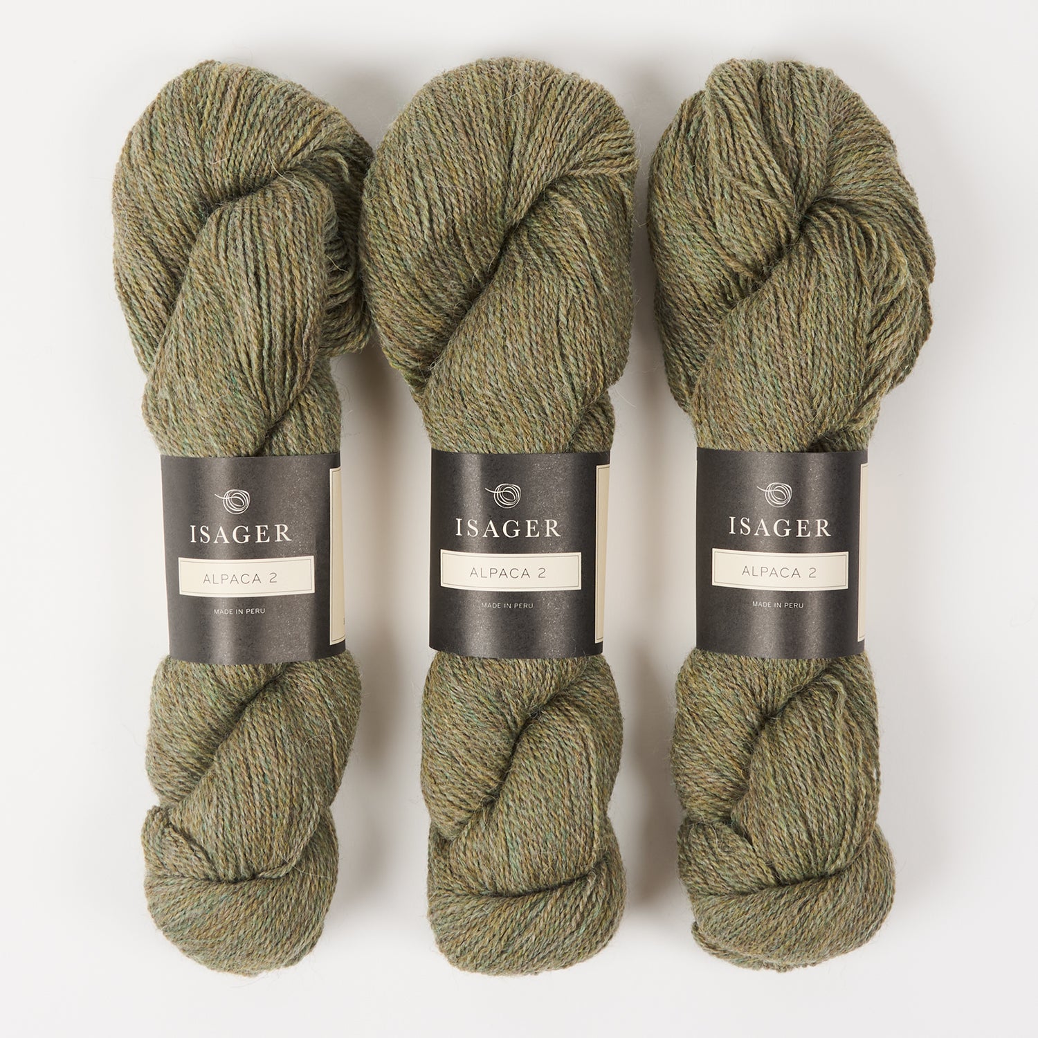 Isager ISAGER ALPACA 2 - THYME Alpaca Wool Fingering green Yarn