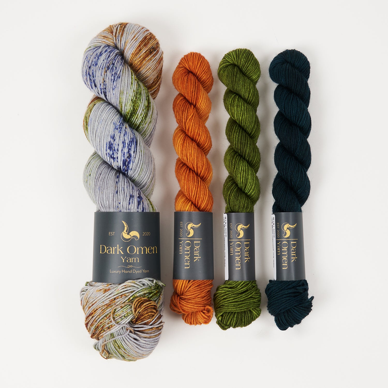 Dark Omen Yarn EMBOSSED JACQUARD SOCKS - CARAMEL RAUM Westknits Kits