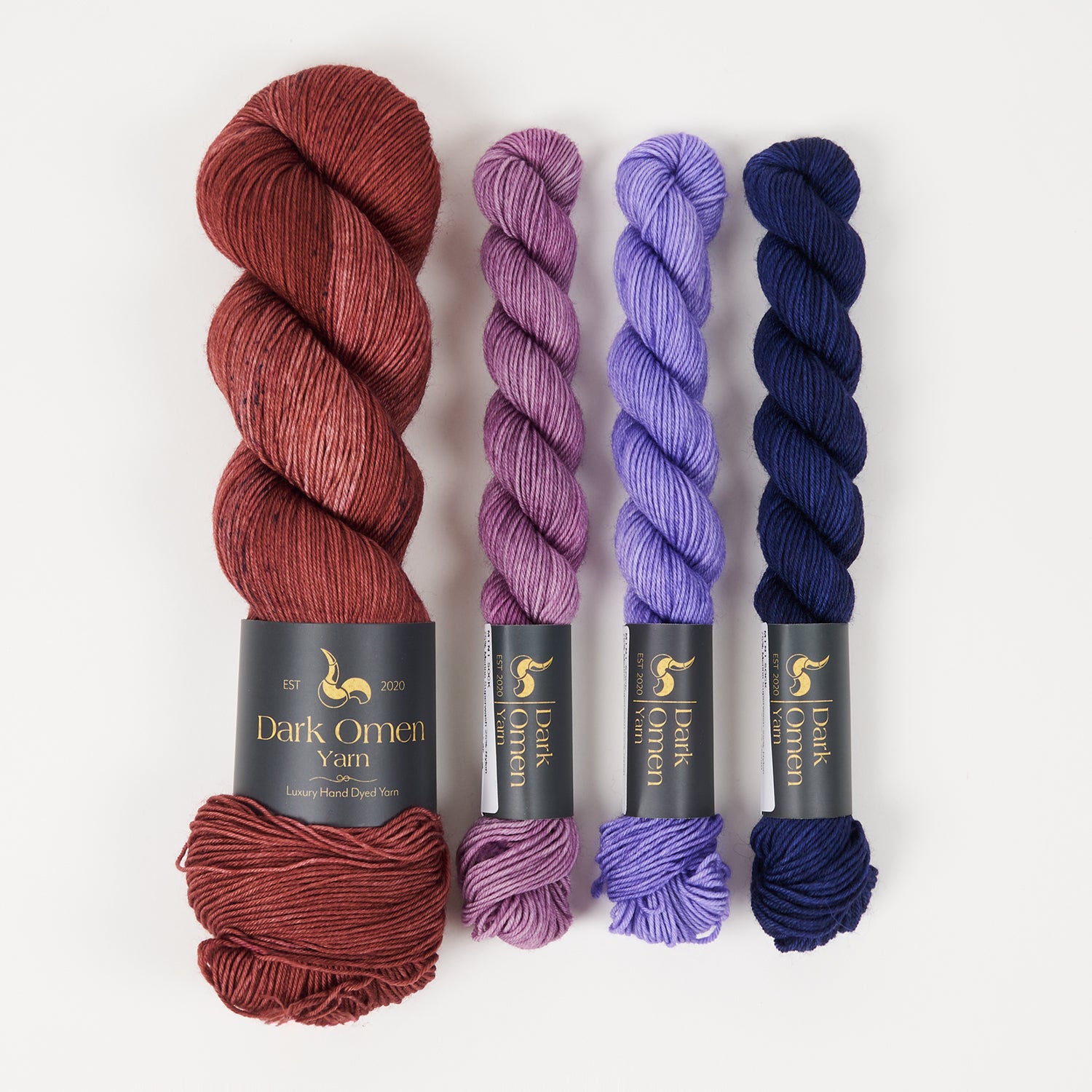 Dark Omen Yarn EMBOSSED JACQUARD SOCKS - PANDEMONIUM PAIMON Westknits Kits
