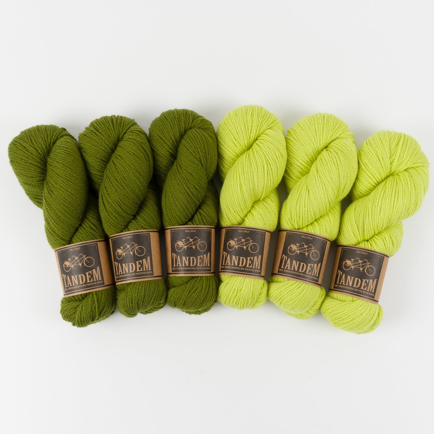 West Wool WESTKNITS KIT - JUICY OLIVES Merino wool DK green Westknits Kits