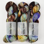 Qing Fibre DASHING SASSY - JURASSIC Merino wool Fingering multicolour Yarn