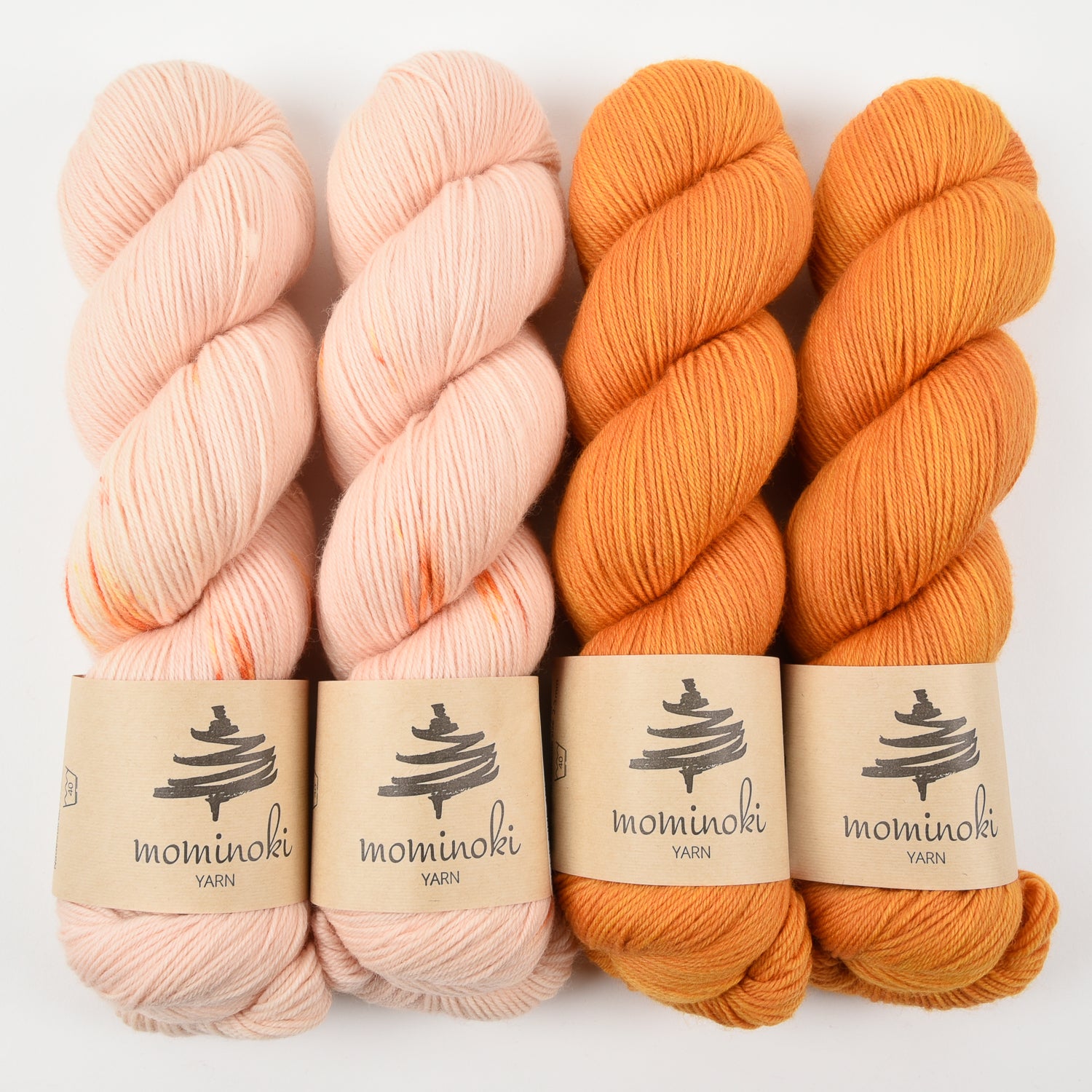 Mominoki Yarn JUST PEACHY Merino wool Polyamide Fingering Quick Kits