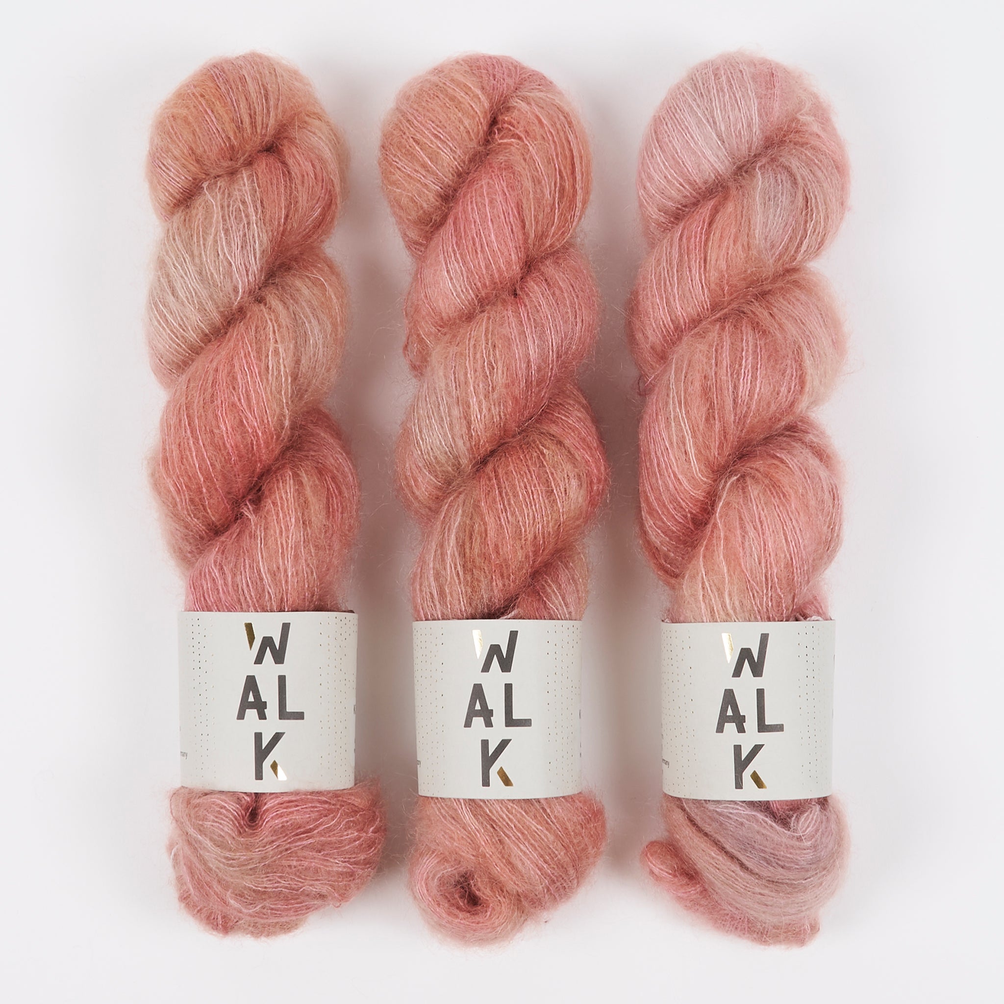 WALK Collection KID MOHAIR LACE - BLUSH Mohair Silk Lace pink coral Yarn