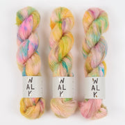 WALK Collection KID MOHAIR LACE - BUBBLES Mohair Silk Lace multicolour Yarn