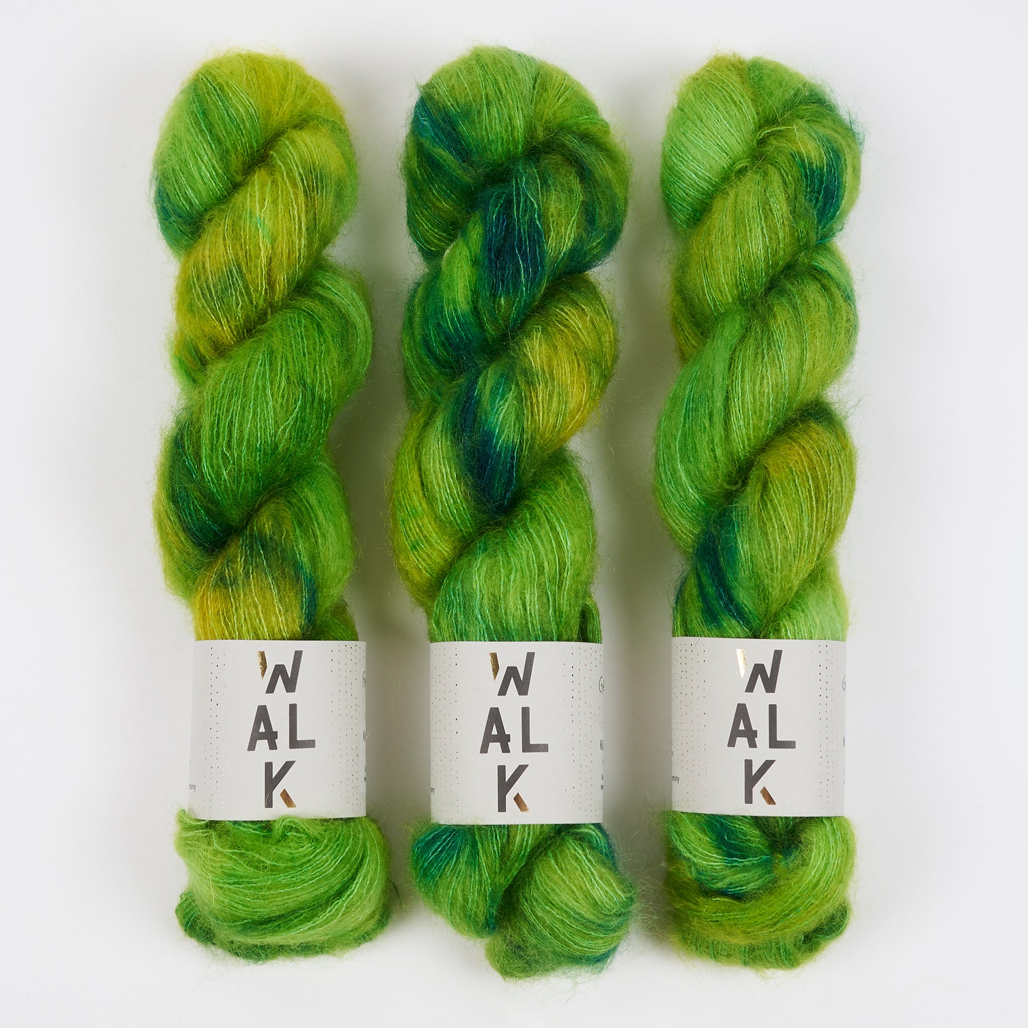 WALK Collection KID MOHAIR LACE - GEMINI Mohair Silk Lace green Yarn