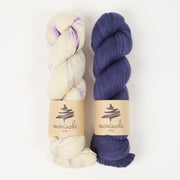 Mominoki Yarn PURPLE SHADES Merino wool Polyamide Fingering Quick Kits
