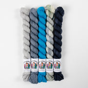 Twisted Ambitions WESTKNITS KIT - CHARRED MINIS blue grey Westknits Kits