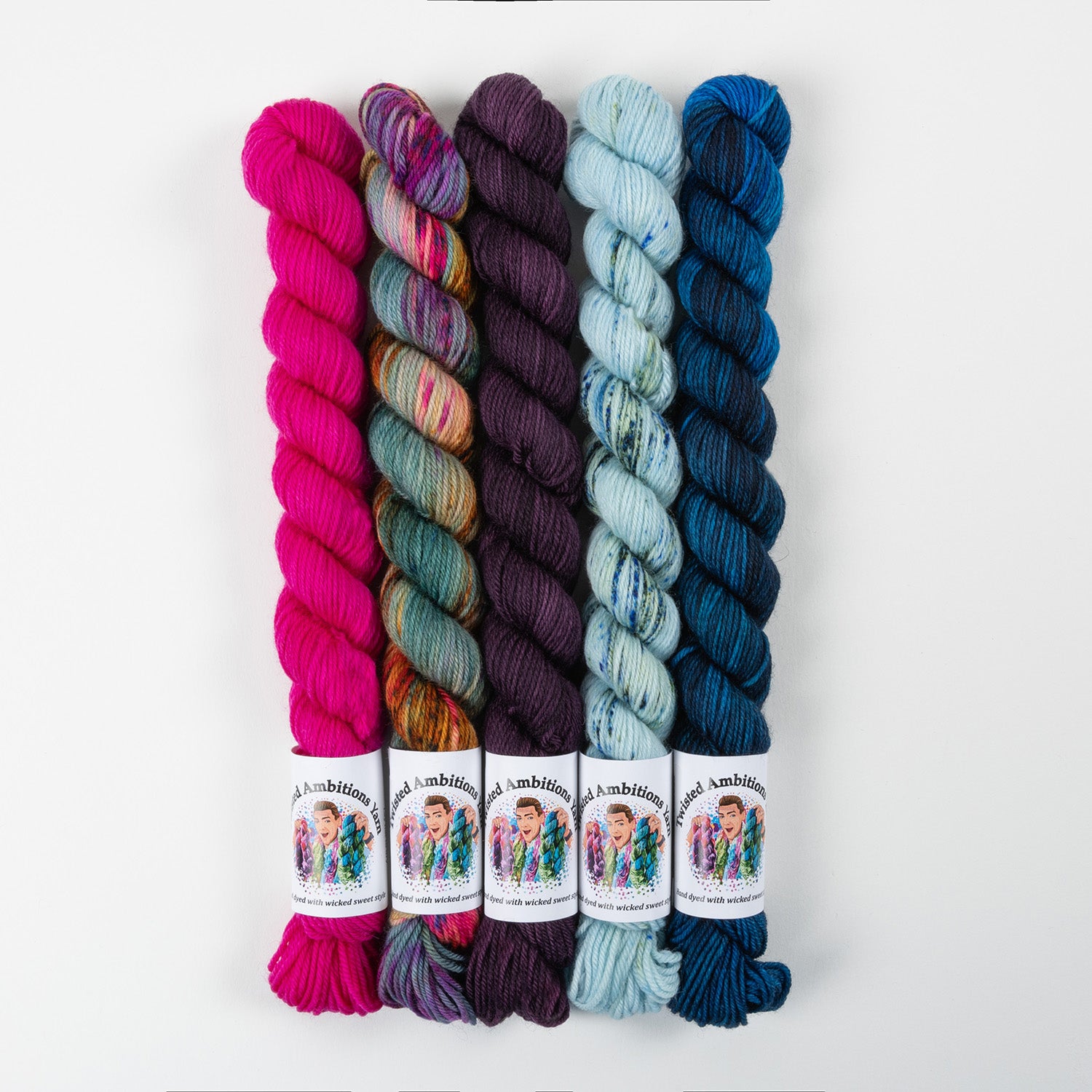 Twisted Ambitions WESTKNITS KIT - MAGENTA MINIS blue fuchsia Westknits Kits