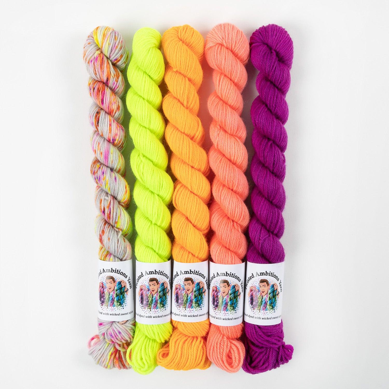 Twisted Ambitions WESTKNITS KIT - SUNSET MINIS yellow orange purple Westknits Kits