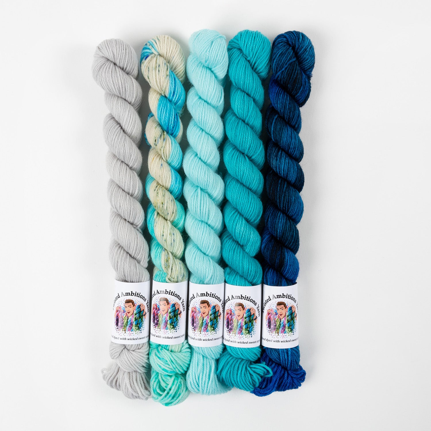Twisted Ambitions WESTKNITS KIT - WAVE MINIS blue Westknits Kits