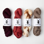 Bresni's Wool VEENDAM KIT - DUTCH HOUSES Merino wool Nylon Fingering Quick Kits