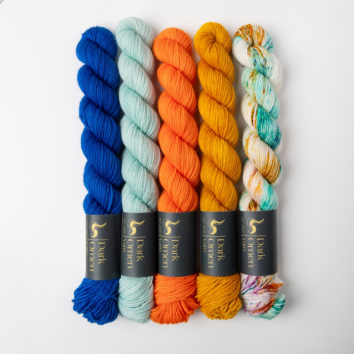 Dark Omen Yarn WESTKNITS KIT - HYDRO MINIS multicolour orange blue Westknits Kits