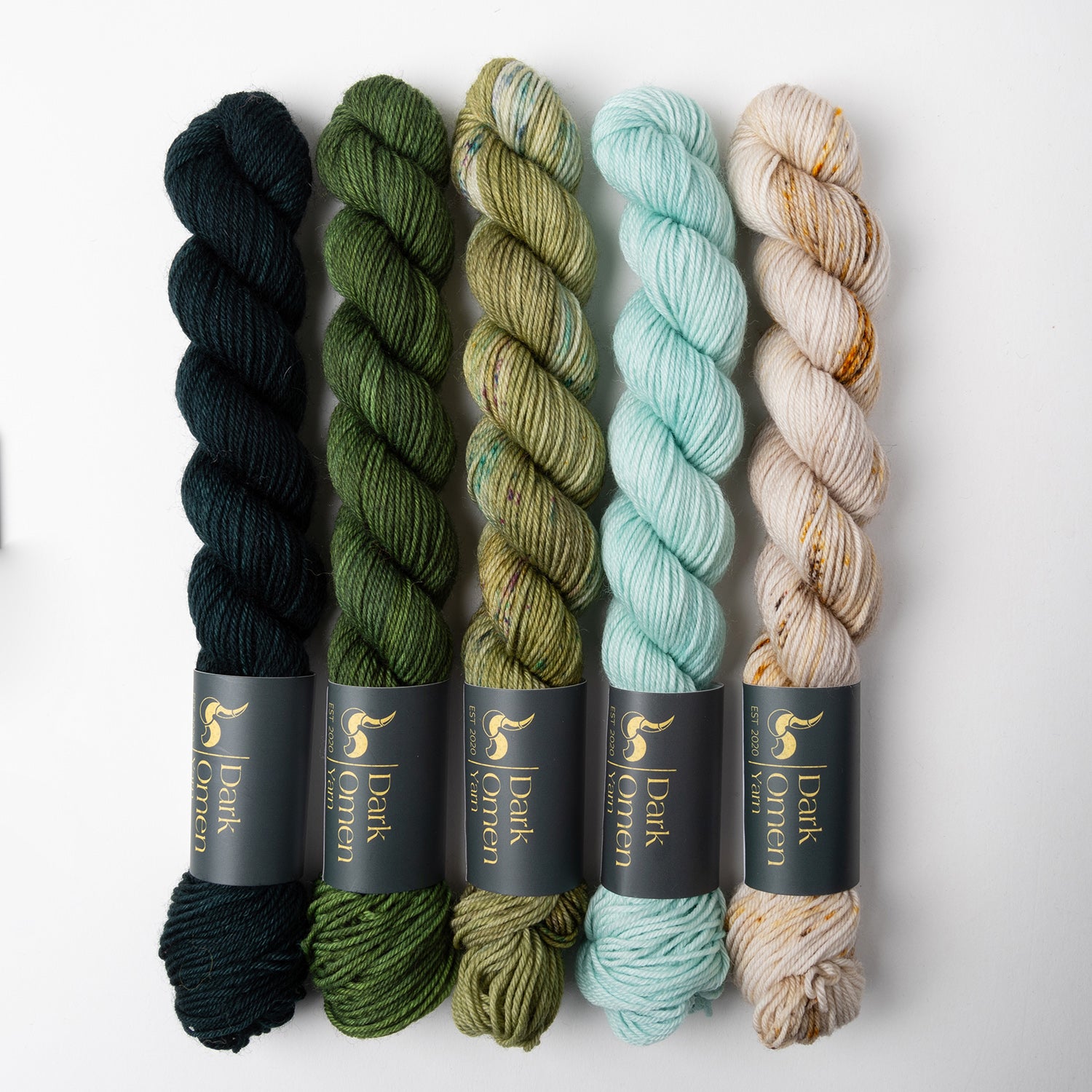 Dark Omen Yarn WESTKNITS KIT - OBERON MINIS green Westknits Kits