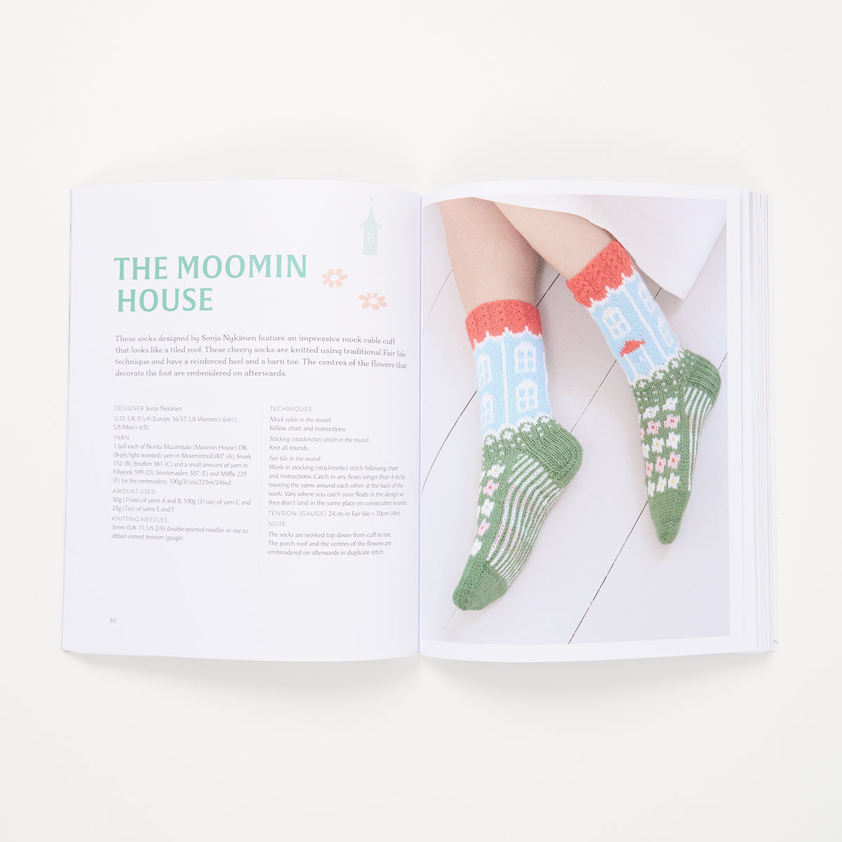 Knitted Moomin Socks by Moomin & Linda Permanto
