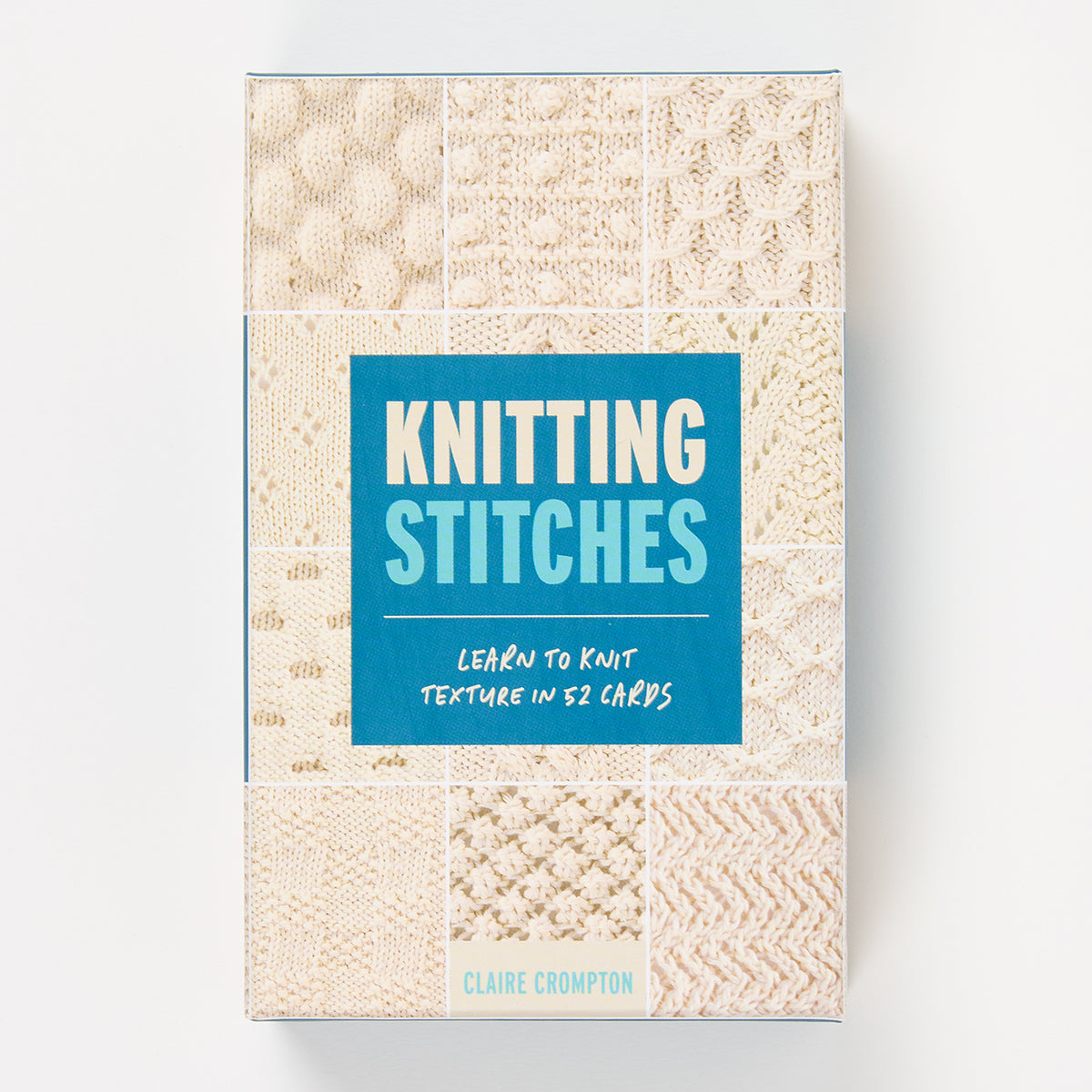 KNITTING STITCHES CARD DECK by CLAIRE CROMPTON