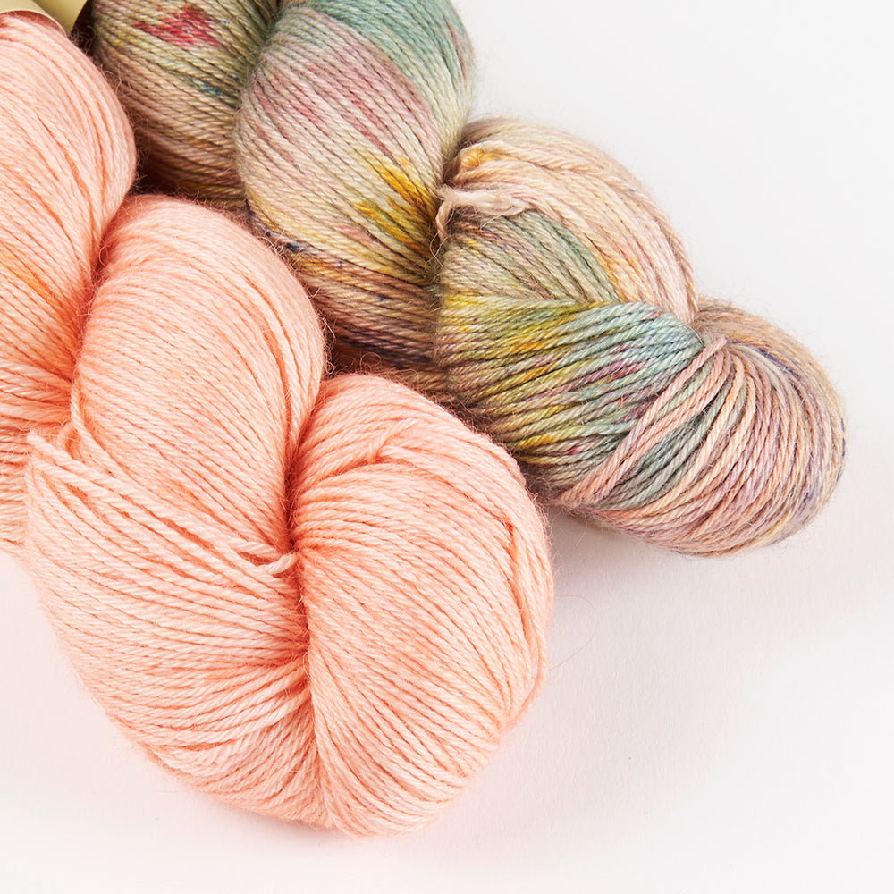 Alpaca Silk Fingering 2 Colour Kits