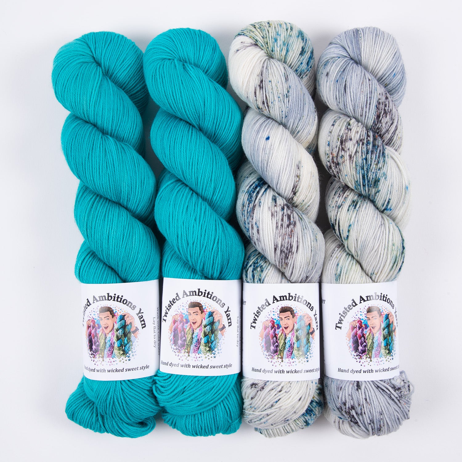 Twisted Ambitions WESTKNITS KIT - DROPS OF A DREAM Merino wool Nylon Fingering Westknits Kits