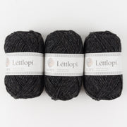 Ístex LÉTTLOPI 0005 - BLACK HEATHER Wool Aran black Yarn